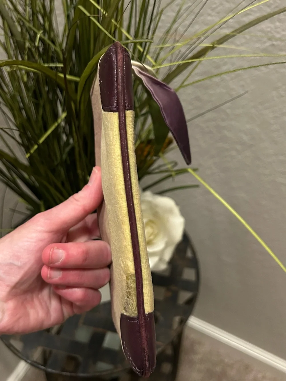 Juicy Couture Ombre Purple and Cream Wristlet Clutch